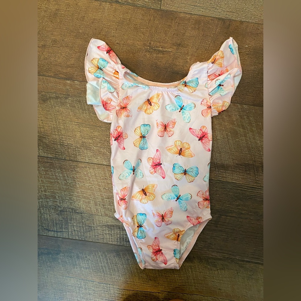 Mila and Rose Butterfly Print Leotard